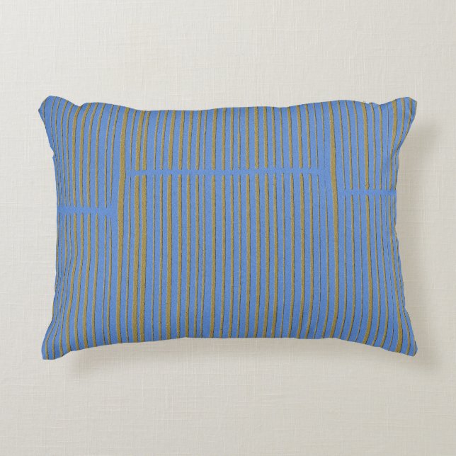 Light Blue Green Cool Cute Modern Abstract Unique Decorative Cushion (Front)