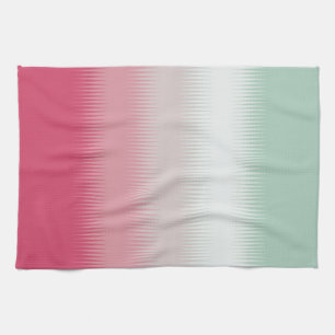Light Blue Green Grey Grey Maroon Red Tea Towel