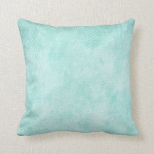 Light Blue Green Watercolor Paper Background Blank Cushion