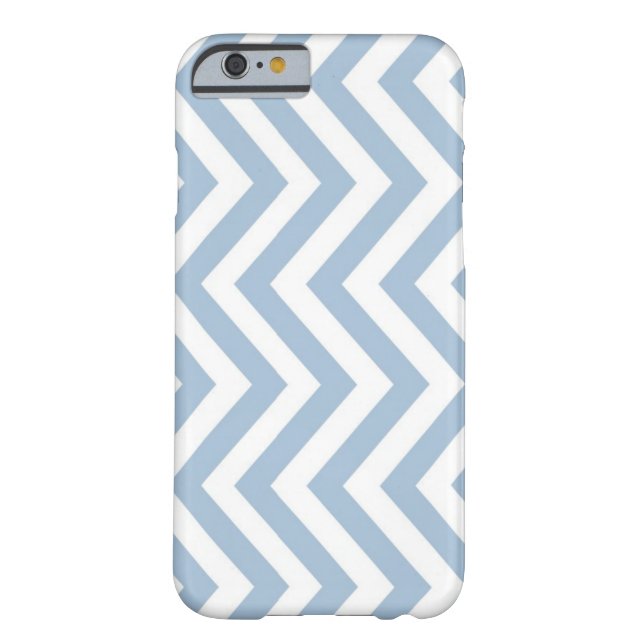 Light Blue Grunge Textured Chevron Case-Mate iPhone Case (Back)