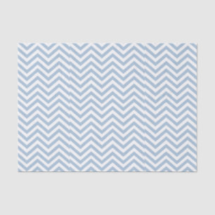 Light Blue Grunge Textured Chevron Tissue Paper