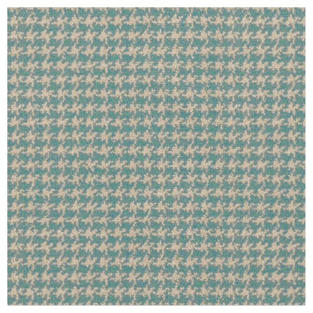 Light blue houndstooth fabric (Close Up)