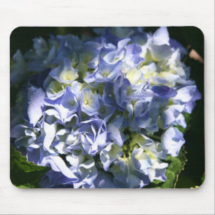 Light Blue Hydrangea Flower Mouse Mat