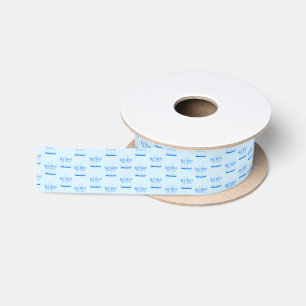 Light Blue Key West Florida Nautical Sailboat Satin Ribbon