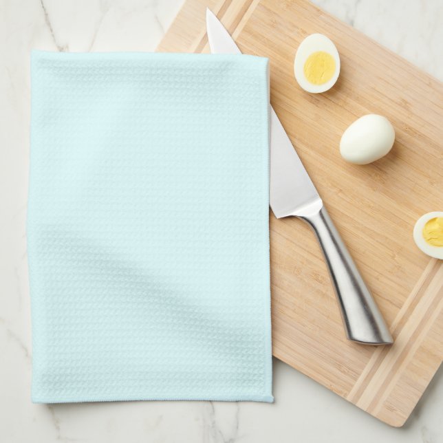 Light Blue Kitchen Towels Set (Quarter Fold)