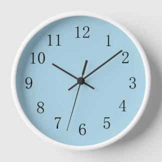 Light Blue Kitchen Wall Clock