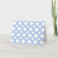 Light Blue Lattice on White