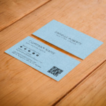 Light Blue Linen Texture QR Code