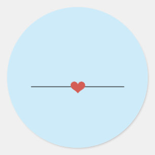 Light blue make your own Classic Round Sticker