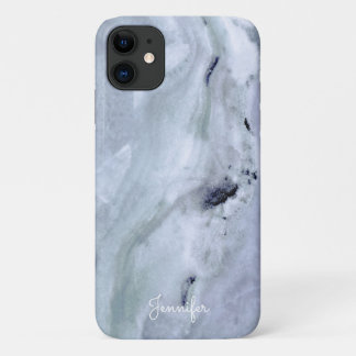 Light Blue Marble iPhone 11 Case