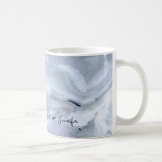 Light Blue Marble Coffee Mug