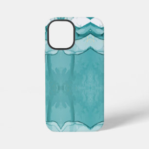 Light Blue Marble Elegant Modern Pattern iPhone 12 Mini Case