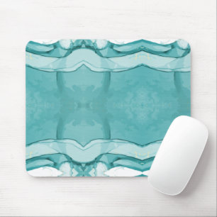 Light Blue Marble Elegant Modern Pattern Mouse Mat