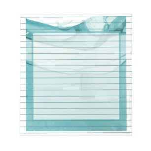 Light Blue Marble Elegant Modern Pattern Notepad