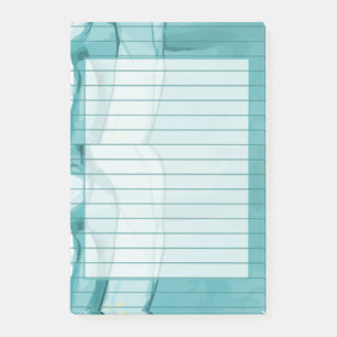 Light Blue Marble Elegant Modern Pattern Post-it Notes