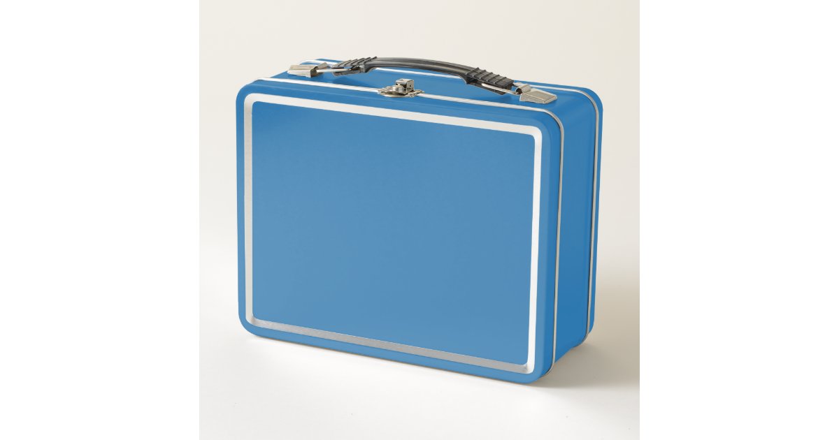 Light Blue Metal Lunch Box Zazzle
