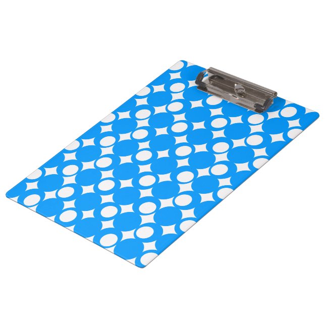 Light Blue Mod Ball Design @ Emporio Moffa Clipboard (Angled)