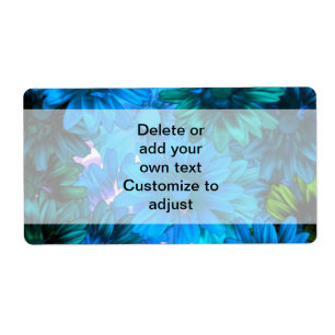 Light blue modern floral pattern