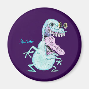 light blue monster alien cartoon magnet