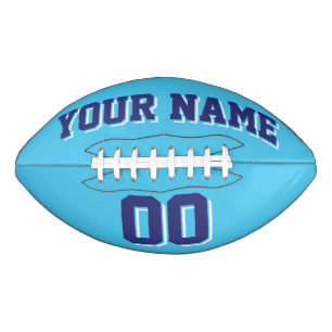 LIGHT BLUE NAVY AND WHITE Custom Football American Football
