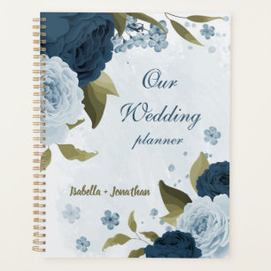 light blue navy flowers wedding planner