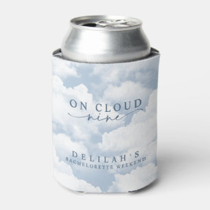 Light Blue "On Cloud Nine" Bachelorette Weekend Can Cooler