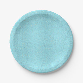 light blue paper plate