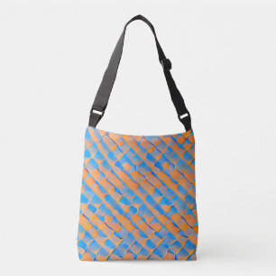 light blue pattern Crossbody Bags