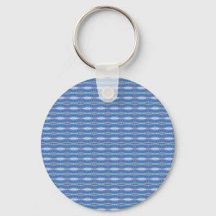 light blue pattern key ring