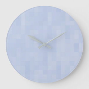 Light blue pattern - large clock