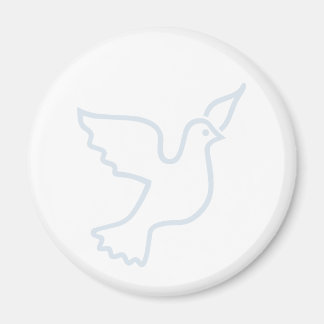 Light Blue Peace Dove Magnet