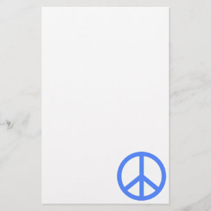 Light Blue Peace Stationery