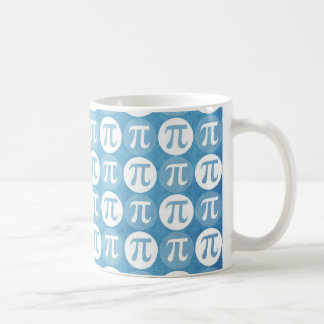 Light Blue Pi Circles Coffee Mug
