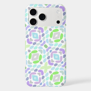 Light Blue Pink Purple Lime Green African Art