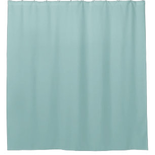 Light Blue Plain Solid Color Shower Curtain