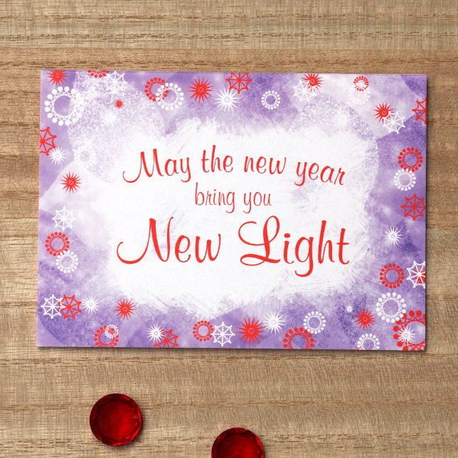 Light Blue, Red Company Holiday Card (Red Logo Company Holiday Christmas Greeting Cards, Winter Snow Snowflakes, Red Blue Budget Template)