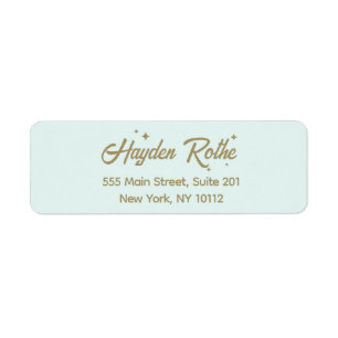Light Blue Retro Script