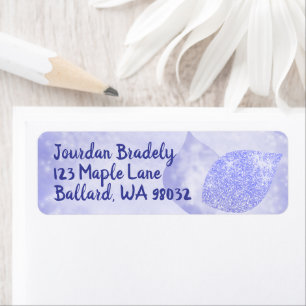 Light Blue Return Address Label