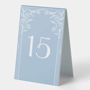 Light Blue Romance and vintage sophistication Menu