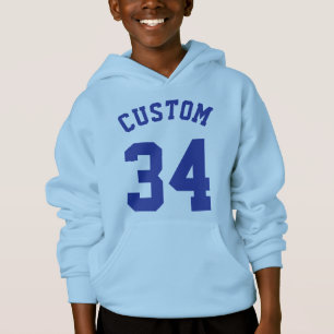 Light Blue & Royal Kids Sports Jersey Design