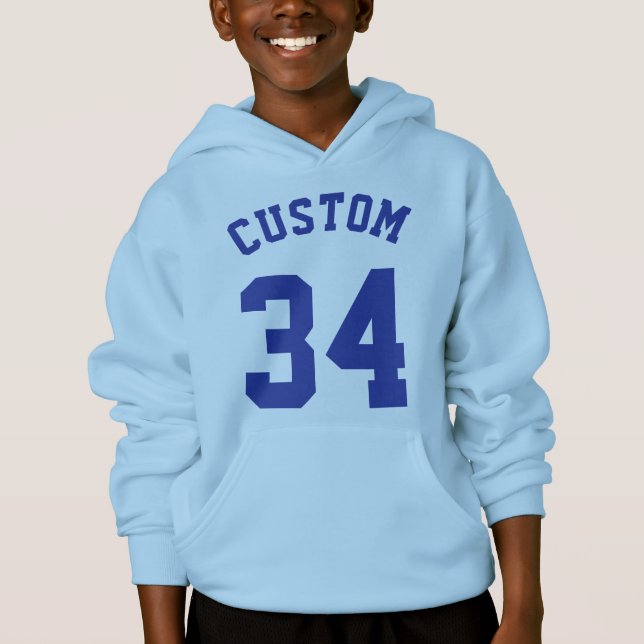 Light Blue & Royal Kids | Sports Jersey Design (Front)