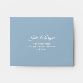 Light Blue RSVP Response Envelope