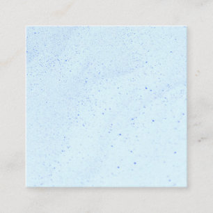 Light Blue Sand Square Business Card