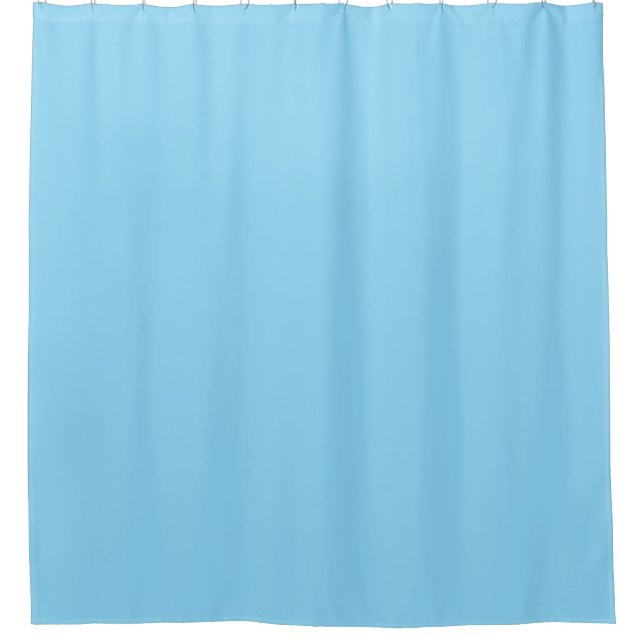 light blue shower curtain (Front)