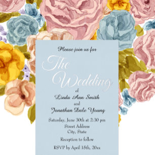 Light Blue Simple Style Wedding
