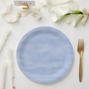 Light Blue Sky pattern Paper Plate