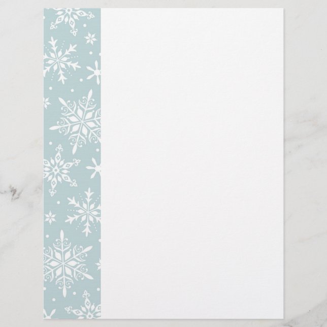 light blue snowflake letterhead (Front)