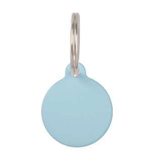 Light Blue Solid Colour Pet Tag