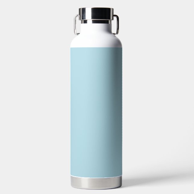 Light Blue Solid Colour Water Bottle (Front)
