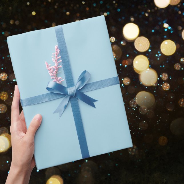 Light Blue Solid Colour Wrapping Paper (Creator Uploaded)